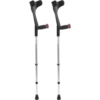 par de muletas regulables con empunadura ergonomica