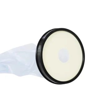 protector redondo impermeable con borde negro