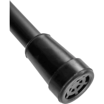 punta de goma negra para baston con base ancha antideslizante