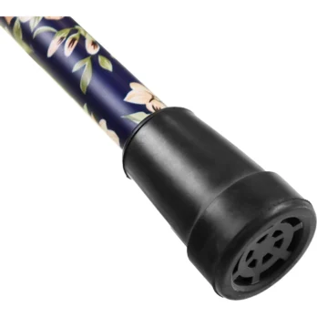 punta de goma negra para baston decorado contera antideslizante