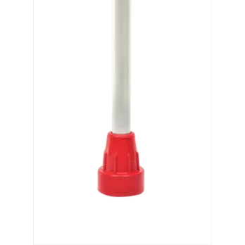 puntera antideslizante roja para muleta o baston