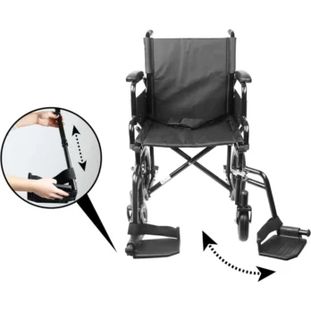 reposapies desmontable para silla de ruedas