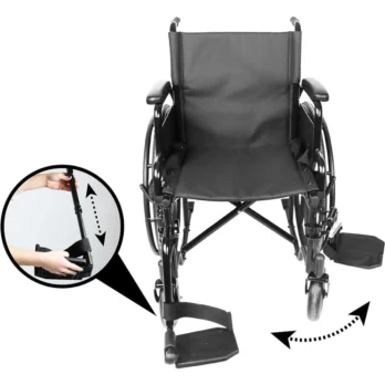 reposapies plegables de silla de ruedas