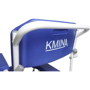 respaldo acolchado de repuesto azul para silla de ruedas o bano de la marca kmina