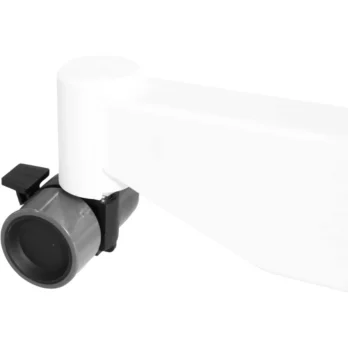 rueda con freno para silla o mesa vista lateral ampliada