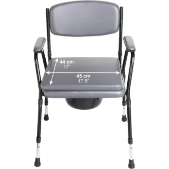 silla de bano con diseno anatomico reposabrazos altos