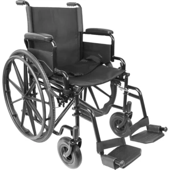 silla de ruedas autopropulsable negra clasica