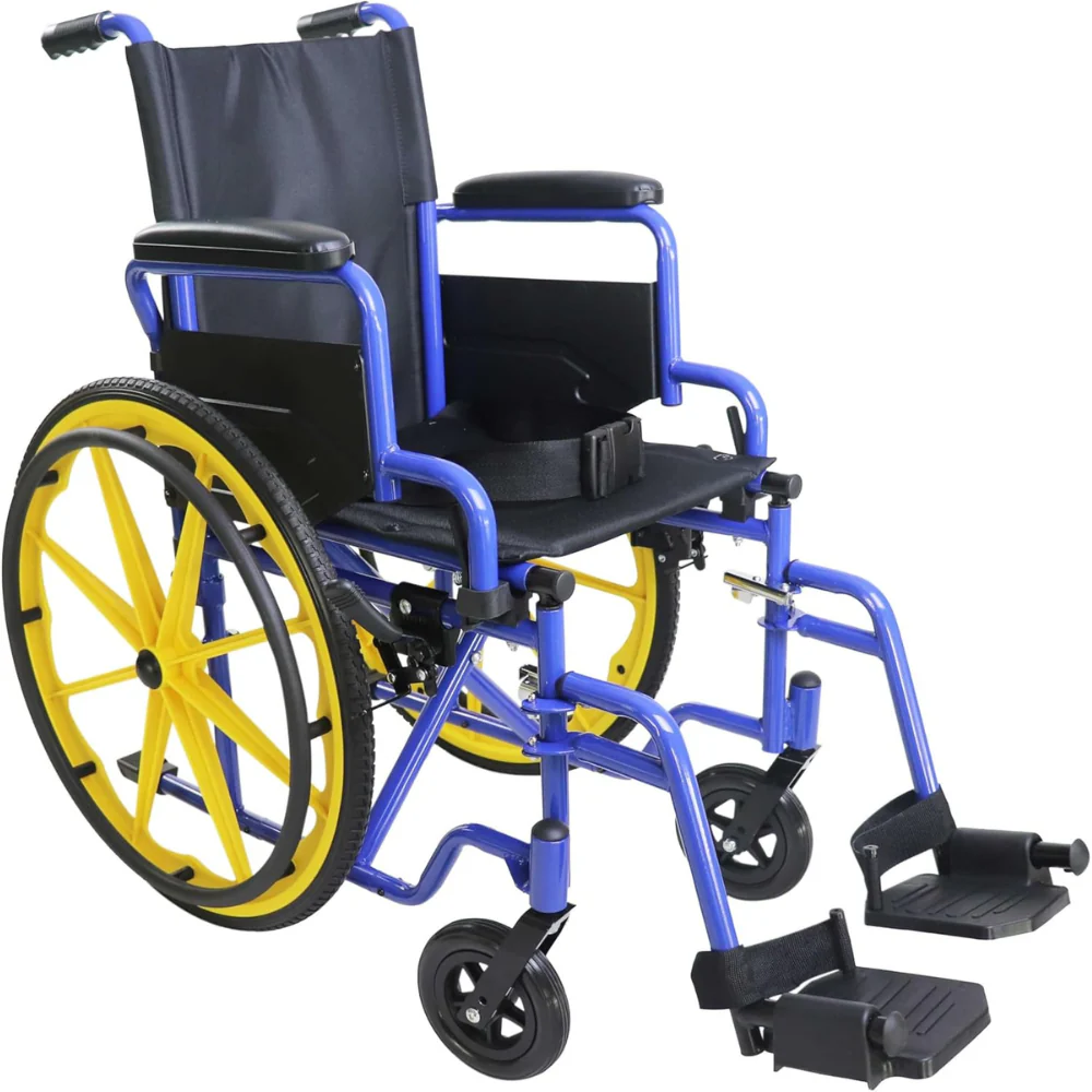 silla de ruedas infantil autopropulsable ruedas amarillas