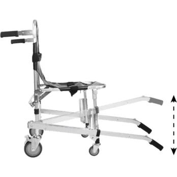 silla de transferencia imagen tecnica lateral con medidas