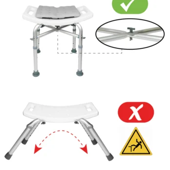 silla para ducha con respaldo y apoyabrazos advertencias de uso