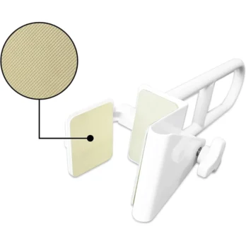 soporte para papel higienico con diseno de fijacion lateral