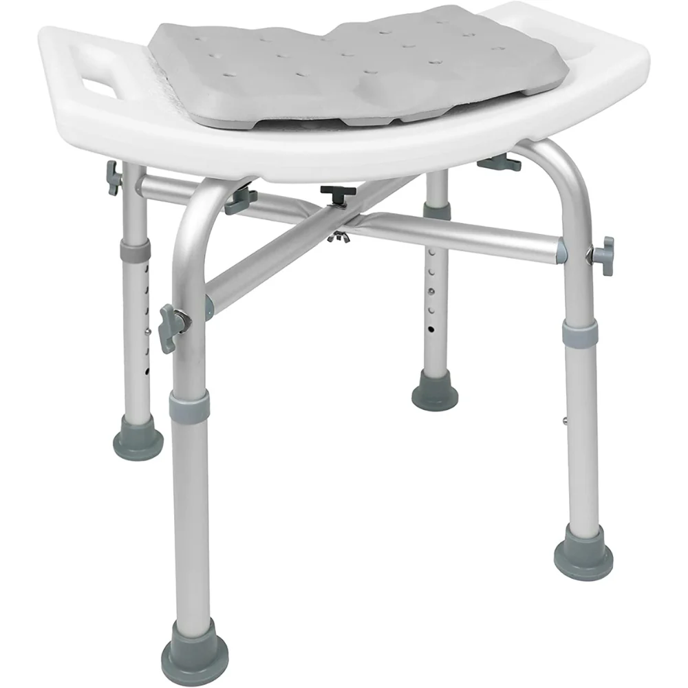 taburete de ducha ajustable en altura diseno clasico de bano