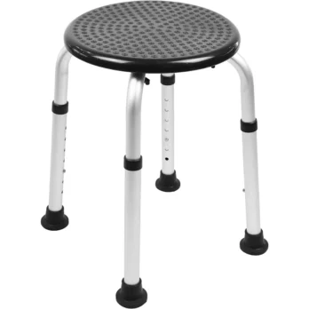 taburete de ducha de 4 patas con base redonda ajuste en altura