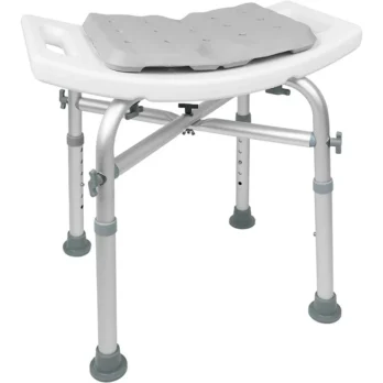 taburete redondo para ducha con patas antideslizantes
