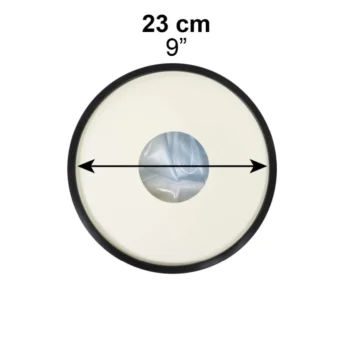 tapa redonda impermeable con medidas de 23 cm de diametro