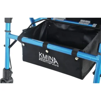 vista superior de bolsa portaobjetos para andador kmina