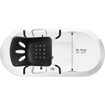 vista superior de cojin ortopedico ergonomico para silla