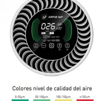 purificador de aire sp airpur 360 con diseno compacto salud ambiental para personas dependientes