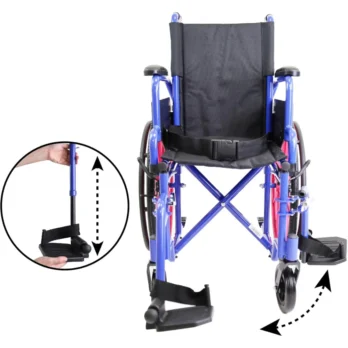 silla de ruedas infantil con reposabrazos apoyo ergonomico para asistencia domiciliaria pediatrica