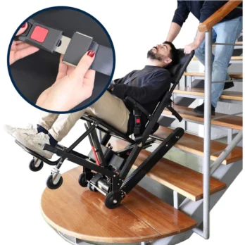 silla electrica salvaescaleras con cinturon transporte seguro para mayores con dependalium