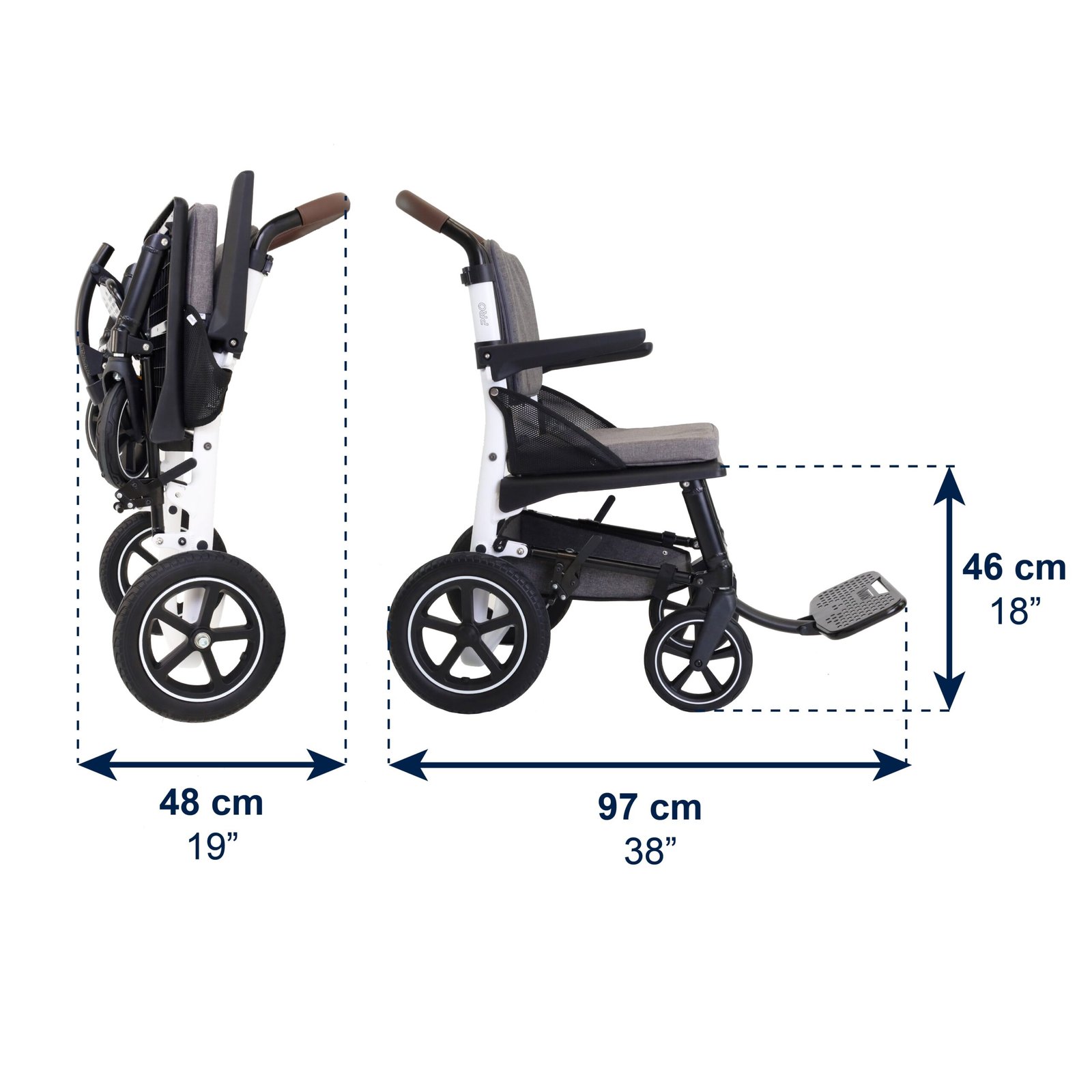 Silla de Ruedas Plegable y Ligera, Sillas Ruedas Transporte, Blanco 4 FOTOSPRODUCTOSILLASKMINA blanca transport perfil 3eef9883 5d23 4812 ab3a 191c39ca0aa8 scaled