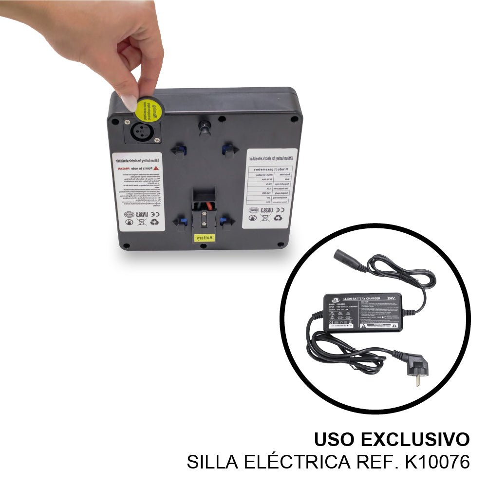Batería Litio Extraíble 6,6Ah para Silla de Ruedas Eléctrica REF: K10076 3 FOTOS PRODUCTO BATERIAS copia 07
